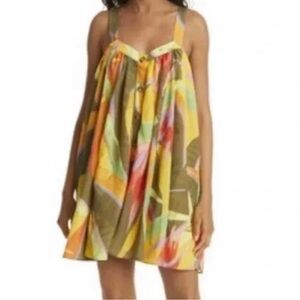FARM RIO ANTHROPOLOGIE SCARVES DRESS WITH POCKETS SIZE SMALL
